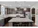Spacious kitchen with granite countertops, stainless steel appliances, and modern fixtures at 205 Church St, Mcadenville, NC 28101