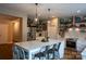 Spacious kitchen with stainless appliances, center island, and open shelving at 2090 Durand Rd, Fort Mill, SC 29715