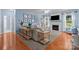 Bright living room with a fireplace, TV, comfortable sofa, and stylish decor at 3006 S Legacy Park Blvd, Indian Land, SC 29707