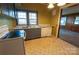 Functional kitchen needs some upgrades with basic appliances, and dated linoleum flooring at 3220 Harmony Hwy, Harmony, NC 28634