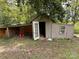 Exterior view of detached shed with covered lean-to at 370 Miracle Dr, Salisbury, NC 28146