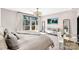 Light-filled bedroom with city view access to outdoor patio and mirrored vanity at 435 S Tryon St, Charlotte, NC 28202
