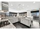Bright, spacious kitchen with city views, granite countertops and modern stainless steel appliances at 435 S Tryon St, Charlotte, NC 28202