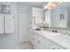 Bright bathroom with tiled accents, a neutral color scheme and modern fixtures at 4725 Rounding Run Rd, Charlotte, NC 28277
