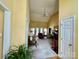 Open living space with a vaulted ceiling and view to french doors at 613 Stacy Ridge Rd, Gastonia, NC 28052