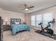 Primary bedroom featuring a queen bed, dressers and exercise bike at 739 Elders Story Rd, Fort Mill, SC 29708