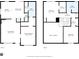 Home floor plan displaying two floors with measured rooms and features at 10105 Reindeer Way Ln, Charlotte, NC 28216