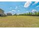 Expansive backyard with a view of the surrounding greenery and outdoor patio at 1012 Leland Dr, Wesley Chapel, NC 28104