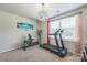 Exercise room featuring a treadmill, recumbent bike, and elliptical for a complete workout at 1012 Leland Dr, Wesley Chapel, NC 28104