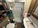 Compact bathroom with a sink and stand-up shower at 104 Cardinal Dr, New London, NC 28127