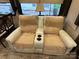Comfortable RV seating area with cup holders, and relaxing recliners at 104 Cardinal Dr, New London, NC 28127