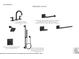 This primary bathroom displays Kohler Venza plumbing fixtures and accessories in matte black at 19036 Newburg Hill Rd, Davidson, NC 28036