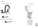 This powder bath features matte black fixtures and accessories, alongside a Kohler comfort height toilet at 19036 Newburg Hill Rd, Davidson, NC 28036