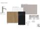 Garage bath featuring quartz countertops, glossy subway tile, and wood-look vinyl tile at 19036 Newburg Hill Rd, Davidson, NC 28036