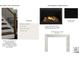 Selection of stair and railing hardware, paint colors, and matte slate fireplace surround at 19036 Newburg Hill Rd, Davidson, NC 28036