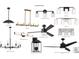 Selection of interior and exterior lighting fixtures and fans at 19036 Newburg Hill Rd, Davidson, NC 28036