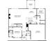 First floor plan showcasing the layout of the kitchen, Gathering room, garage, and bedroom 5 at 416 Balboa St, Matthews, NC 28104