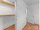 View inside a closet with wood floors at 522 Ne Connector Hwy, Albemarle, NC 28001