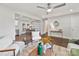 Open-concept living space featuring hardwood floors and modern decor at 6401 Montpelier Rd, Charlotte, NC 28210