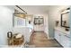 Bright bathroom featuring a tiled shower, soaking tub, and double sink vanity at 7030 Butternut Oak Ter, Huntersville, NC 28078