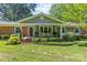 Inviting front porch with rocking chairs and a decorative wreath on the front door at 8101 Truelight Church Rd, Mint Hill, NC 28227