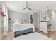 Bright bedroom with closet and hardwood flooring at 9606 Vinca Cir # E, Charlotte, NC 28213