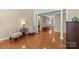 Inviting living room with hardwood floors and neutral tones, ready for your personal touch at 1119 Williamstown Rd, Matthews, NC 28105
