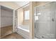 Bathroom with combined shower and tub at 11608 Downy Birch Rd, Charlotte, NC 28227