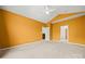 Bright bedroom with high ceilings and carpet at 11608 Downy Birch Rd, Charlotte, NC 28227