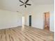 Large main bedroom featuring high ceilings and multiple closets at 12131 Honor Guard Ave, Charlotte, NC 28277