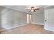 Neutral bedroom with hardwood floors, a ceiling fan, and good natural light at 1529 Covenant Pl, Rock Hill, SC 29732