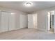 Spacious bedroom with neutral paint, carpet, large closets, and white doors for a clean aesthetic at 1529 Covenant Pl, Rock Hill, SC 29732
