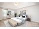 Serene main bedroom with tray ceilings, neutral tones, and natural light creating a relaxing atmosphere at 2019 Heirloom Ct, Matthews, NC 28104