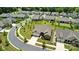 Aerial view of the home showcasing its well-manicured lawn and neighborhood at 231 Cotton Ridge Pl, Rock Hill, SC 29730