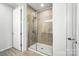 Modern bathroom featuring a glass-enclosed shower with stylish tile work at 231 Cotton Ridge Pl, Rock Hill, SC 29730