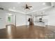 Spacious open concept living area with hardwood floors, great for entertaining and Gathering gatherings at 231 Cotton Ridge Pl, Rock Hill, SC 29730