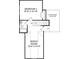 Upstairs floor plan includes a bonus room, bedroom, bathroom and unfinished storage space at 3061 Bent Willow Dr, Indian Trail, NC 28079