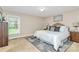 Bedroom with a queen-size bed, two bedside tables, and a window at 3304 Chilham Pl, Charlotte, NC 28226