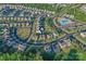 Stunning aerial view of the neighborhood showcasing well-maintained homes, green spaces, and community layout at 4261 Coachwhip Ave, Lancaster, SC 29720