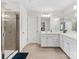 Large bathroom boasting a double vanity, walk-in shower, and ample storage at 4261 Coachwhip Ave, Lancaster, SC 29720