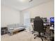 Bedroom with plush carpeting, neutral walls, natural light, a large desk and a couch at 432 English Ivy Ct, Fort Mill, SC 29715