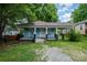Charming single-story home showcasing a welcoming front porch and a well-maintained lawn at 4510 Wildwood Ave, Charlotte, NC 28208