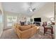 Cozy living room features a fireplace, comfortable seating, and an open concept design at 4527 Hubbard Falls Dr, Charlotte, NC 28269
