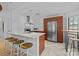 Modern kitchen boasting stainless steel appliances, a large island, and stylish finishes at 498 Glory Ct, Fort Mill, SC 29715