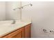 Bathroom vanity with sink and faucet under a mirror at 5307 Ayers Orchard Way, Charlotte, NC 28227