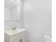 Updated bathroom featuring a modern vanity, stylish fixtures, and a clean, minimalist design at 716 W Graham St, Shelby, NC 28150