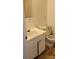 Bathroom with a sink, vanity and toilet at 7705 Stone Canyon Ln, Charlotte, NC 28227