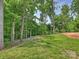 Backyard landscaping showing a well-manicured lawn and trees at 822 River Oaks Ln, Charlotte, NC 28226