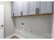 Laundry room equipped with overhead cabinets to maximize storage at 1010 Oneil Dr, Monroe, NC 28112