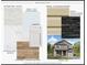 Collage of home specifications displaying interior and exterior finish options at 1145 Thayer Glen Ct, Charlotte, NC 28213